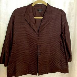 Elegant Eileen Fisher silk and wool jacket‎ PS​